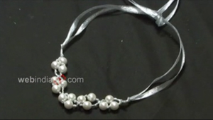 Satin Ribbon Pearl Necklace